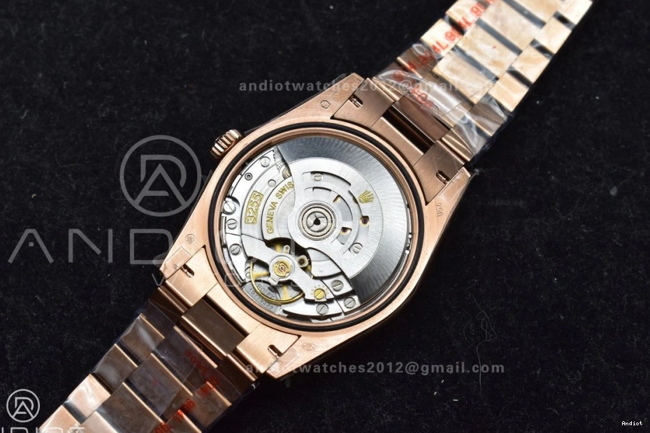 with 36 Stick Diamond Steel RG Bracelet President vr3255 Dial Best 904L QF DayDate (Gain Weight) on V5 Edition Blue 0223